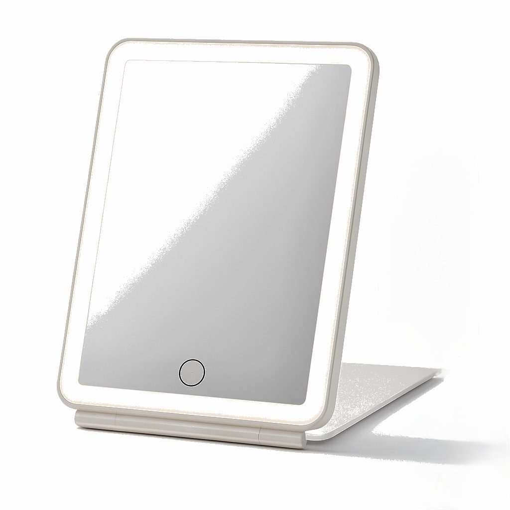 Mirror with Lights Foldable